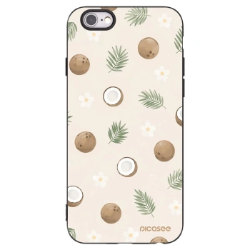 Picasee husă neagră din silicon pentru Apple iPhone 6/6S - Coconut Breeze
