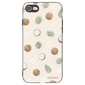 Picasee husă neagră din silicon pentru Apple iPhone 7 - Coconut Breeze