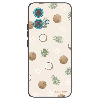 Picasee husă neagră din silicon pentru Motorola Edge 40 Neo - Coconut Breeze