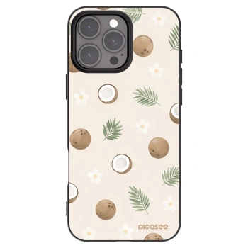 Picasee husă neagră din silicon pentru Apple iPhone 16 Pro Max - Coconut Breeze