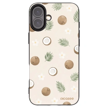 Picasee husă neagră din silicon pentru Apple iPhone 16 Plus - Coconut Breeze