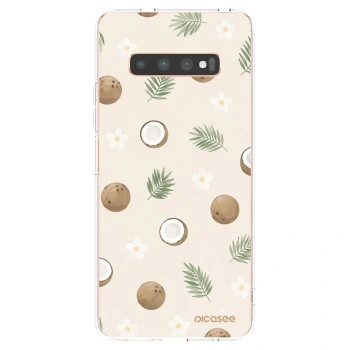 Picasee husă transparentă din silicon pentru Samsung Galaxy S10 Plus G975 - Coconut Breeze