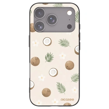 Picasee husă neagră din silicon pentru Apple iPhone 17 Pro - Coconut Breeze