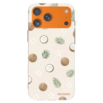 Picasee husă transparentă din silicon pentru Apple iPhone 17 Pro Max - Coconut Breeze