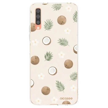 Picasee husă transparentă din silicon pentru Samsung Galaxy A70 A705F - Coconut Breeze