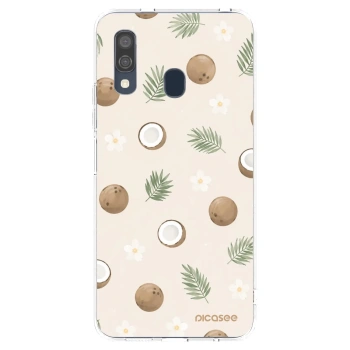 Picasee husă transparentă din silicon pentru Samsung Galaxy A40 A405F - Coconut Breeze