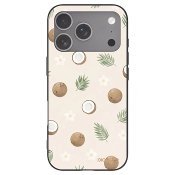 Picasee husă neagră din silicon pentru Apple iPhone 18 Pro - Coconut Breeze