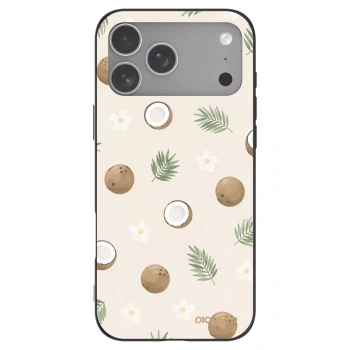 Picasee husă neagră din silicon pentru Apple iPhone 18 Pro Max - Coconut Breeze