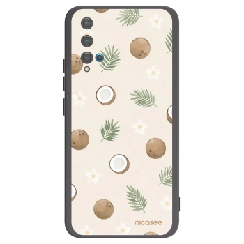 Picasee husă neagră din silicon pentru Huawei Nova 5T - Coconut Breeze