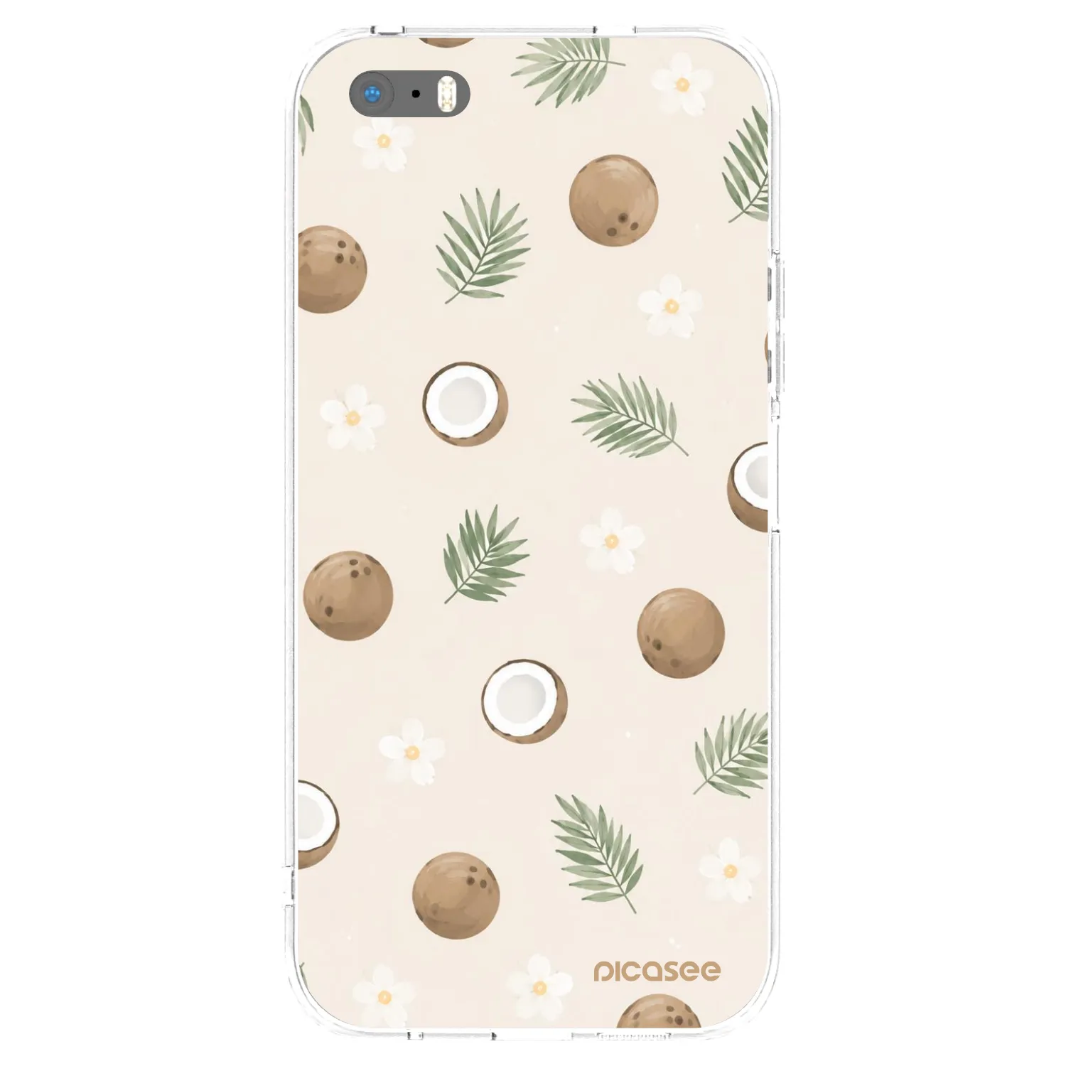 Picasee husă transparentă din silicon pentru Apple iPhone 5/5S/SE - Coconut Breeze