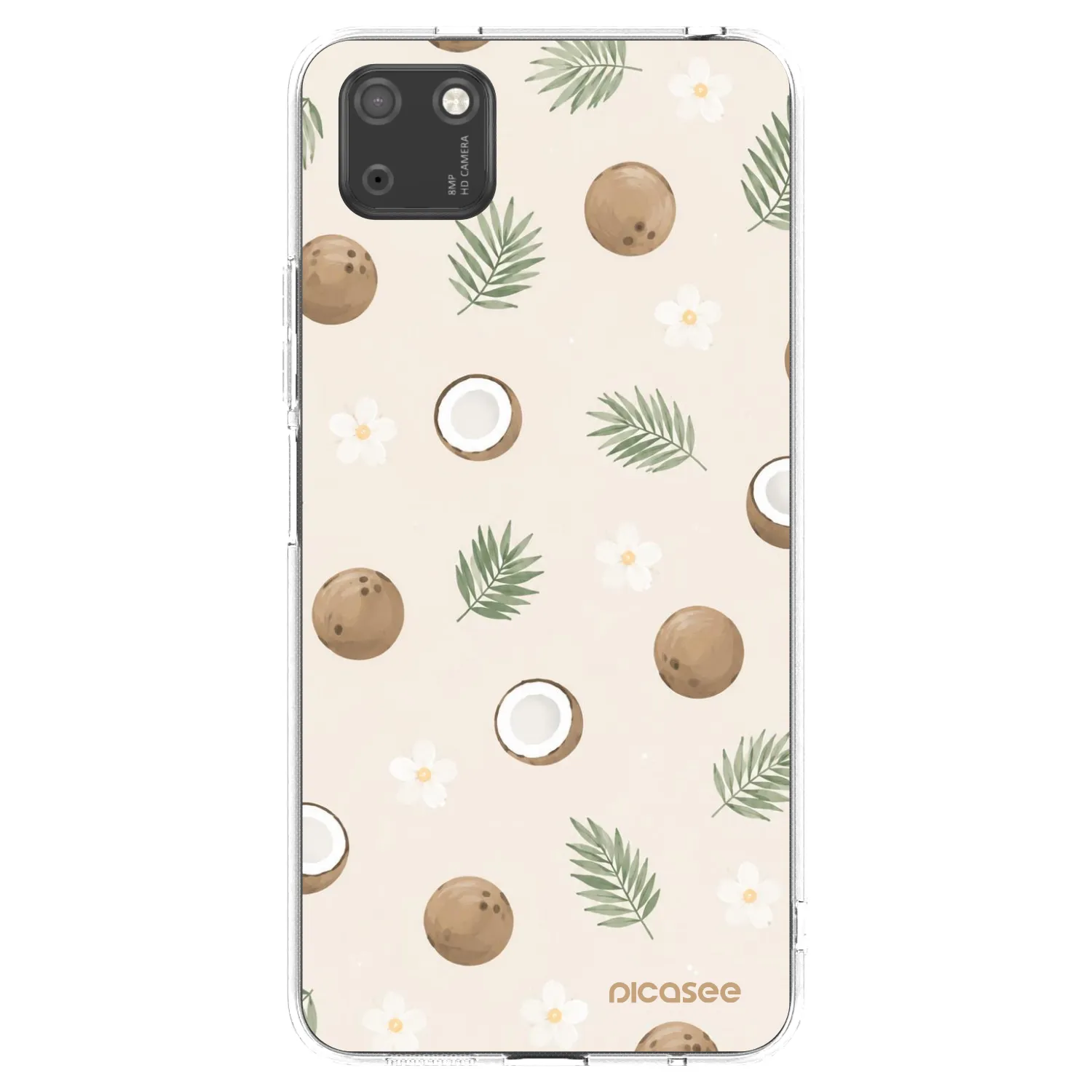 Picasee husă transparentă din silicon pentru Huawei Y5P - Coconut Breeze