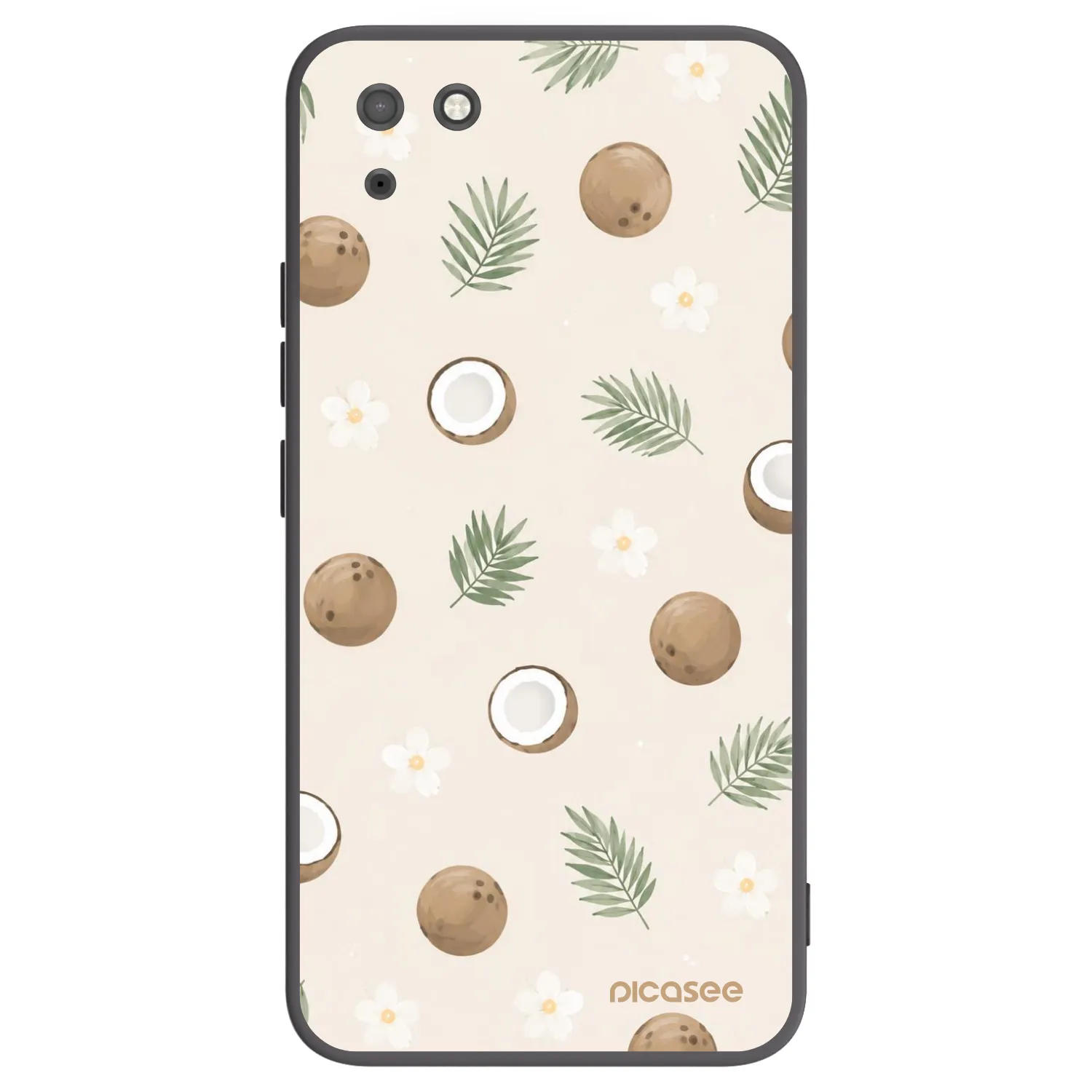 Picasee husă neagră din silicon pentru Huawei Y5P - Coconut Breeze