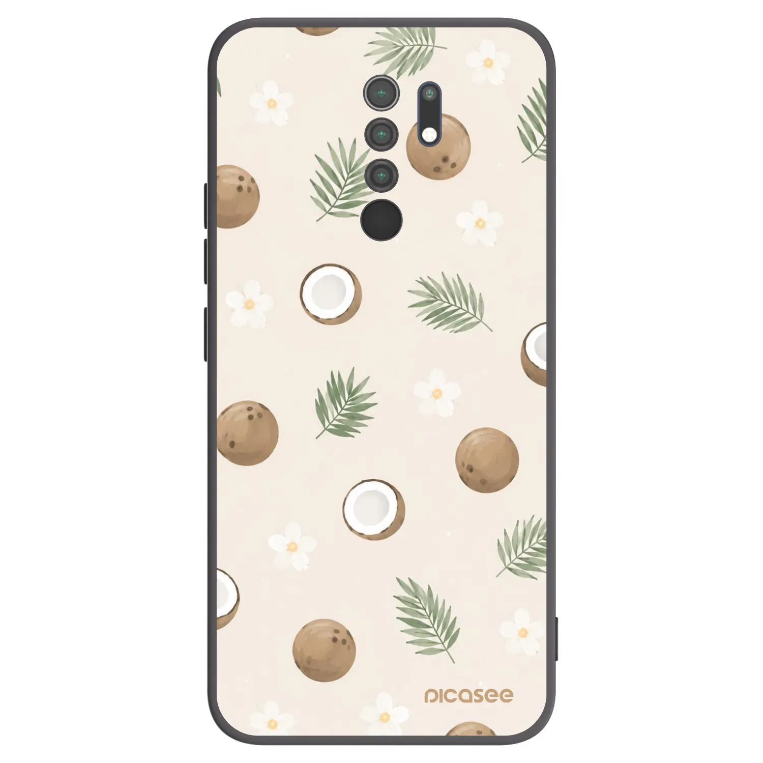 Picasee husă neagră din silicon pentru Xiaomi Redmi 9 - Coconut Breeze