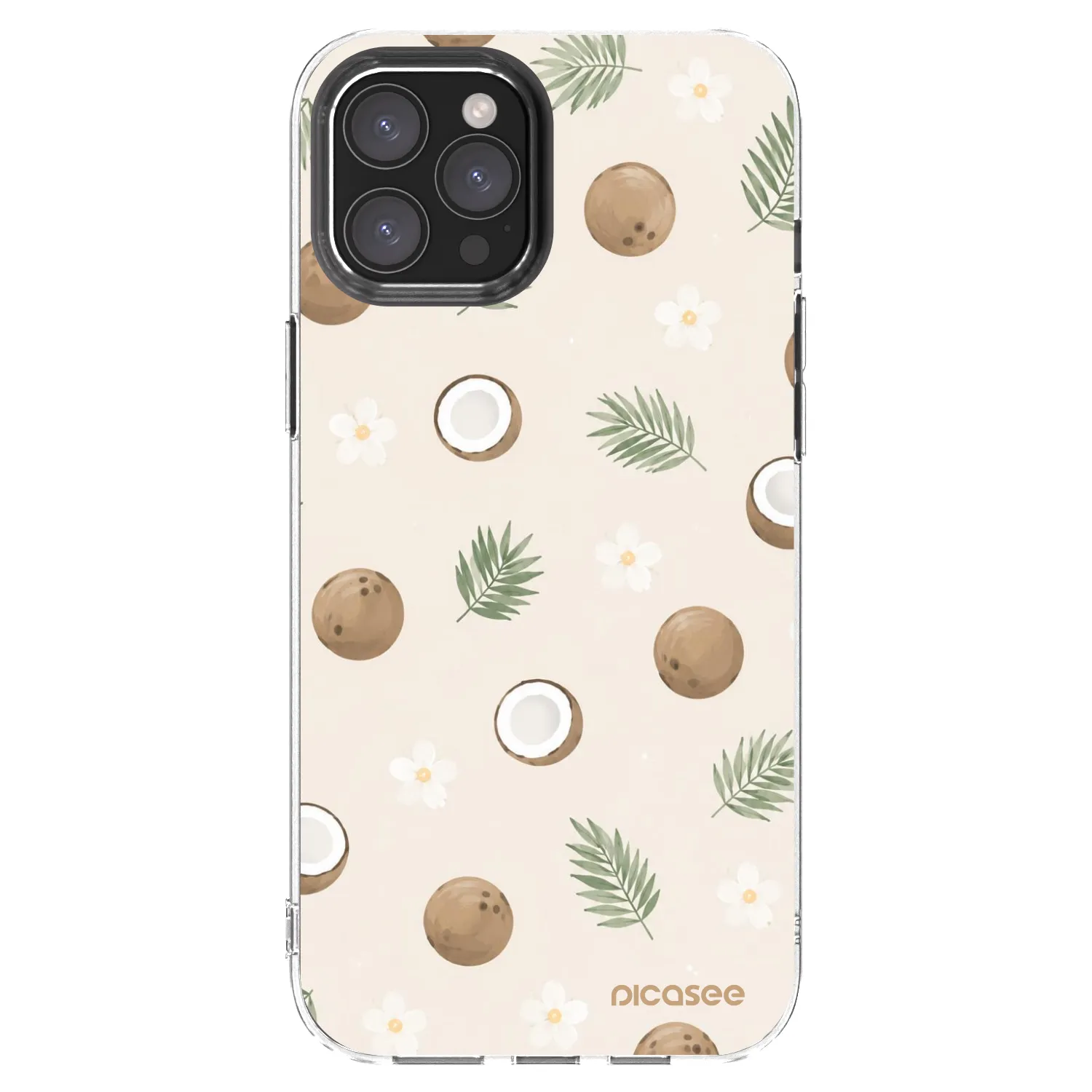 Picasee husă transparentă din silicon pentru Apple iPhone 12 Pro Max - Coconut Breeze