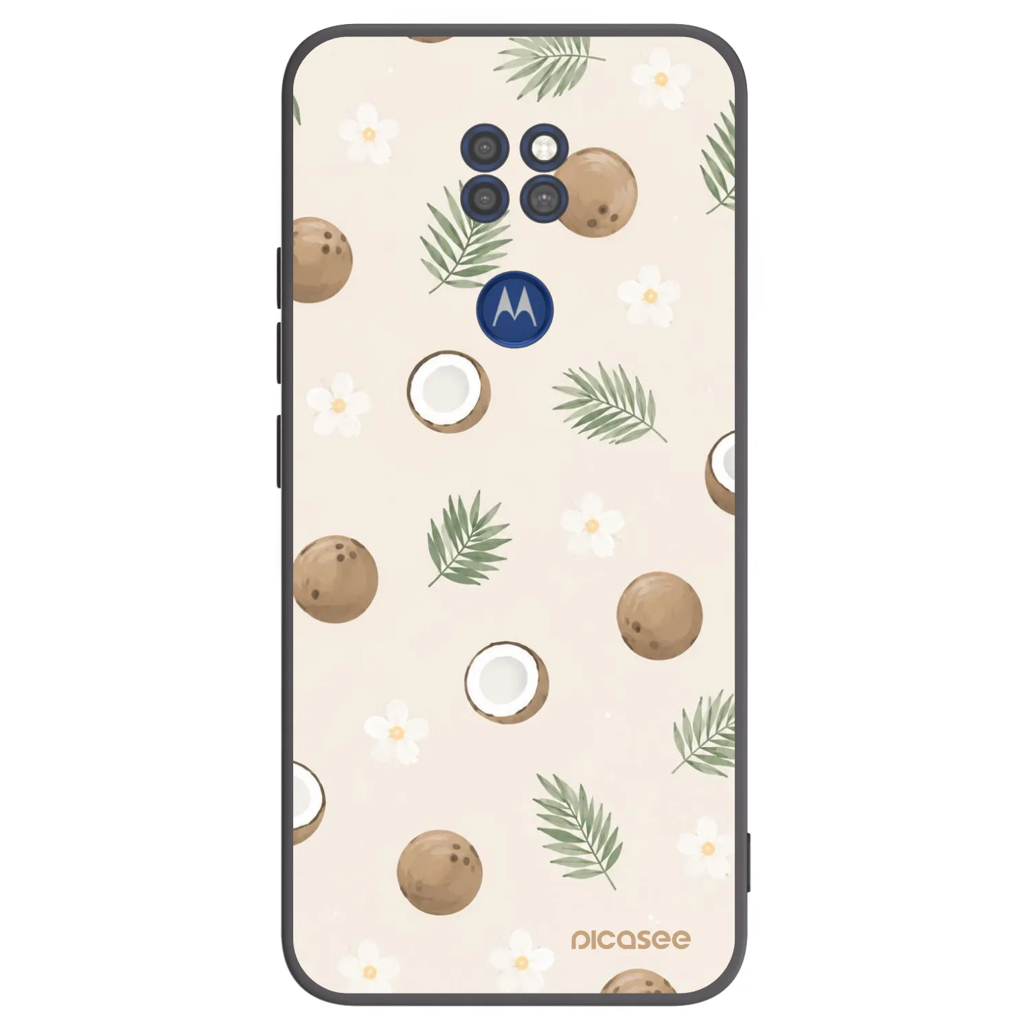 Picasee husă neagră din silicon pentru Motorola Moto G9 Play - Coconut Breeze
