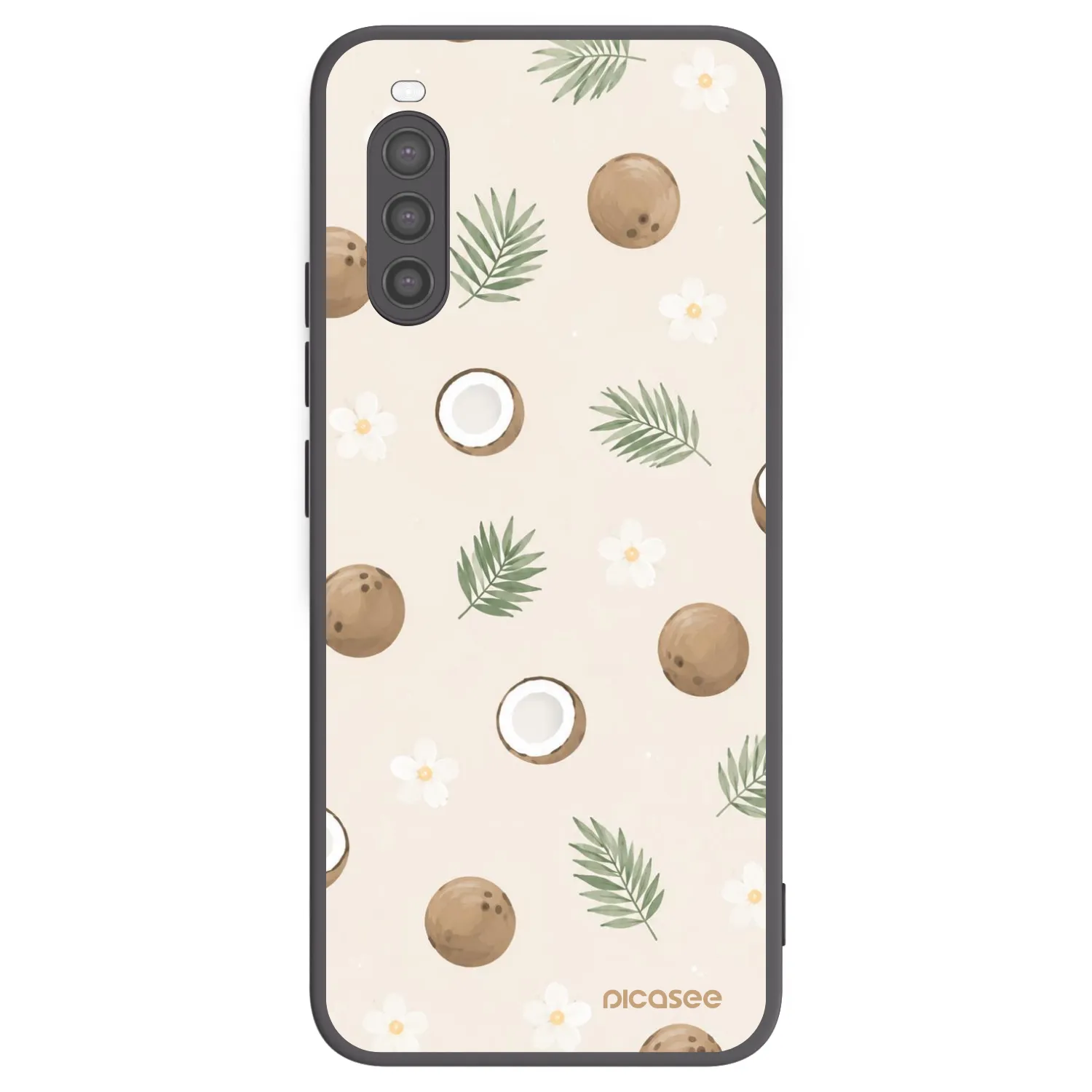 Picasee husă neagră din silicon pentru Sony Xperia 10 II - Coconut Breeze