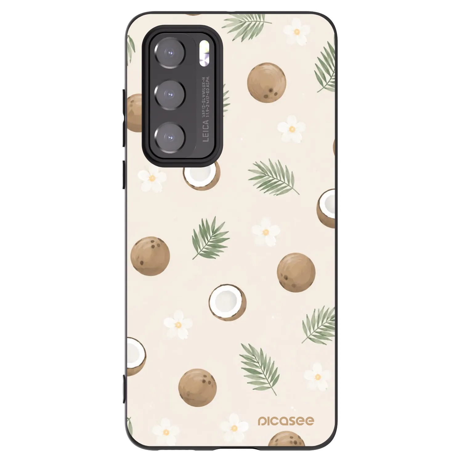 Picasee husă neagră din silicon pentru Huawei P40 - Coconut Breeze