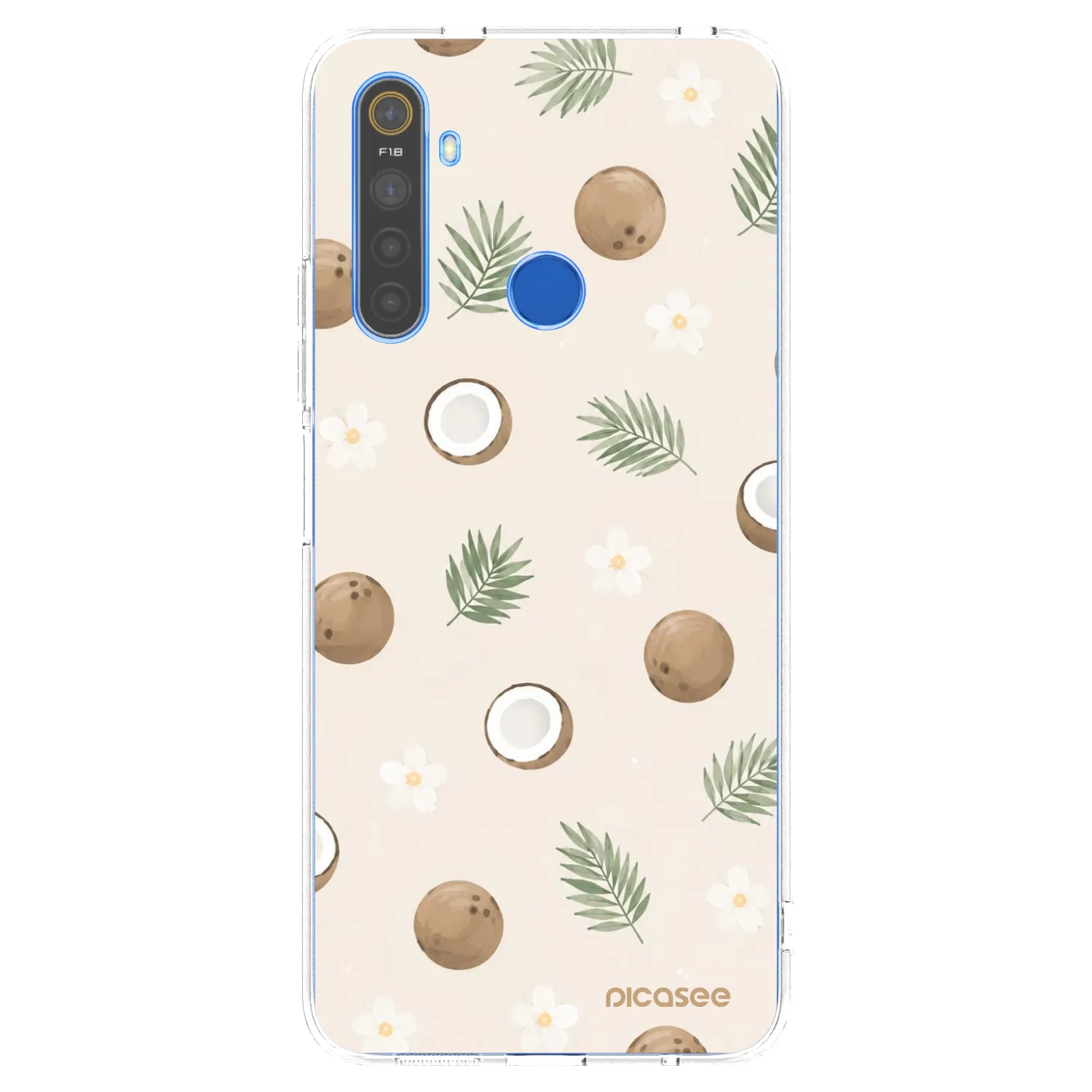 Picasee husă transparentă din silicon pentru Realme 5 - Coconut Breeze