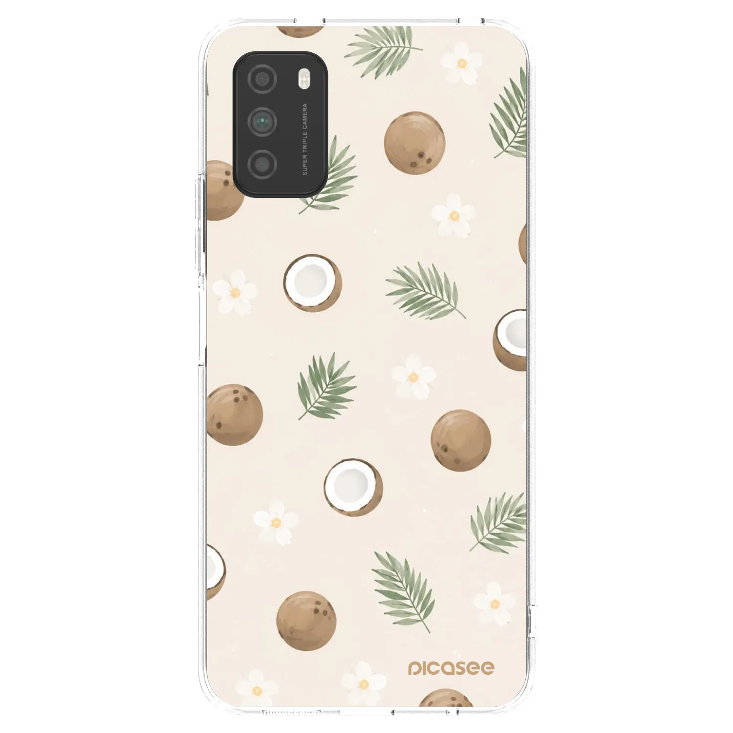 Picasee husă transparentă din silicon pentru Xiaomi Poco M3 - Coconut Breeze