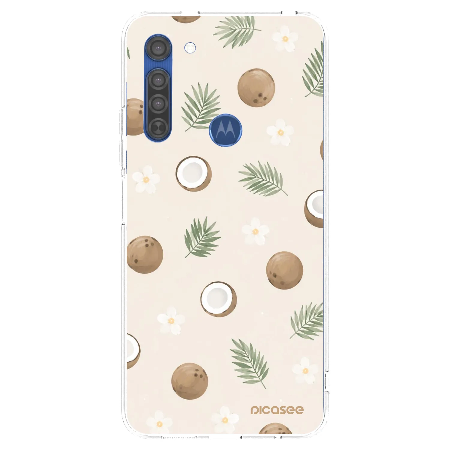 Picasee husă transparentă din silicon pentru Motorola Moto G8 - Coconut Breeze