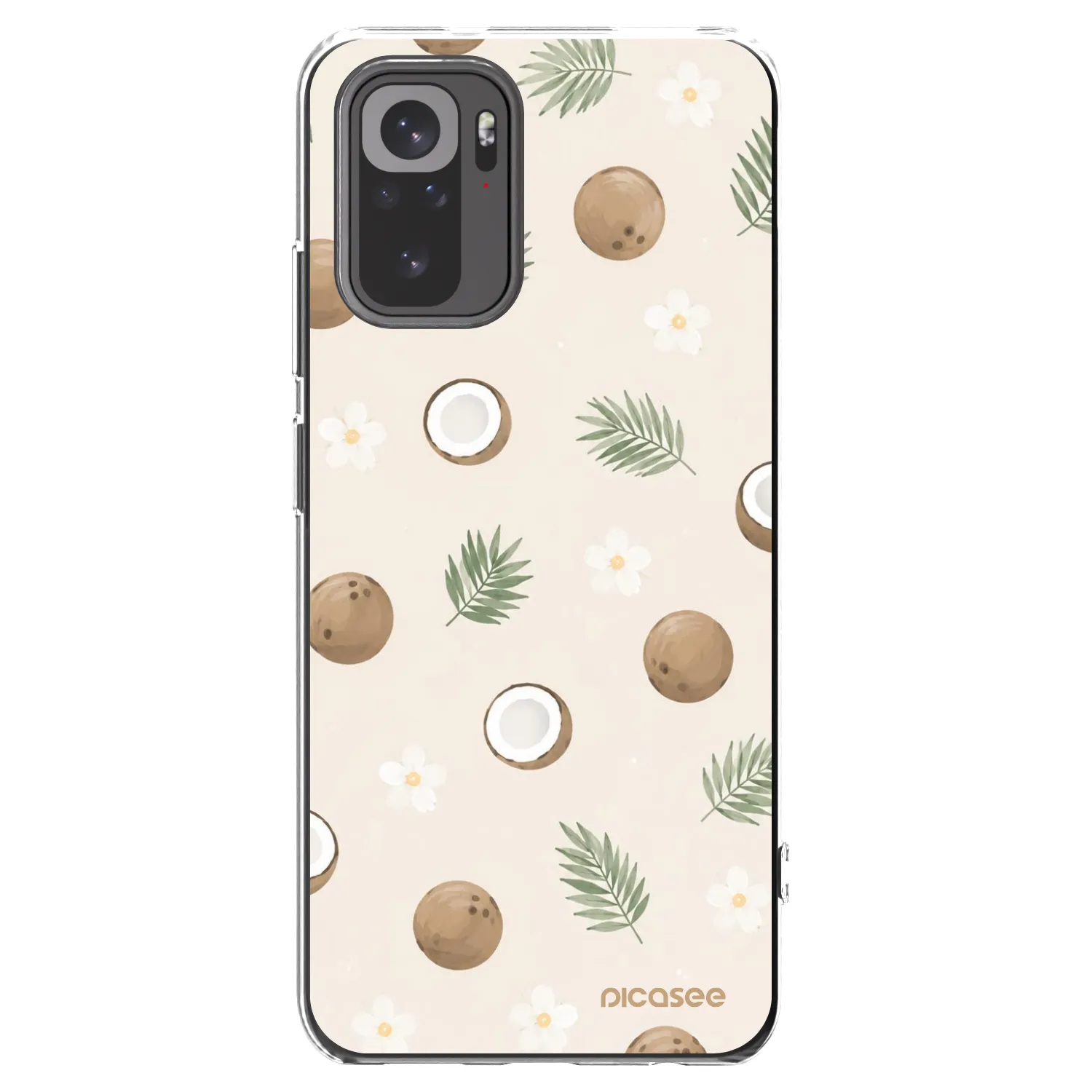 Picasee husă transparentă din silicon pentru Xiaomi Redmi Note 10 - Coconut Breeze
