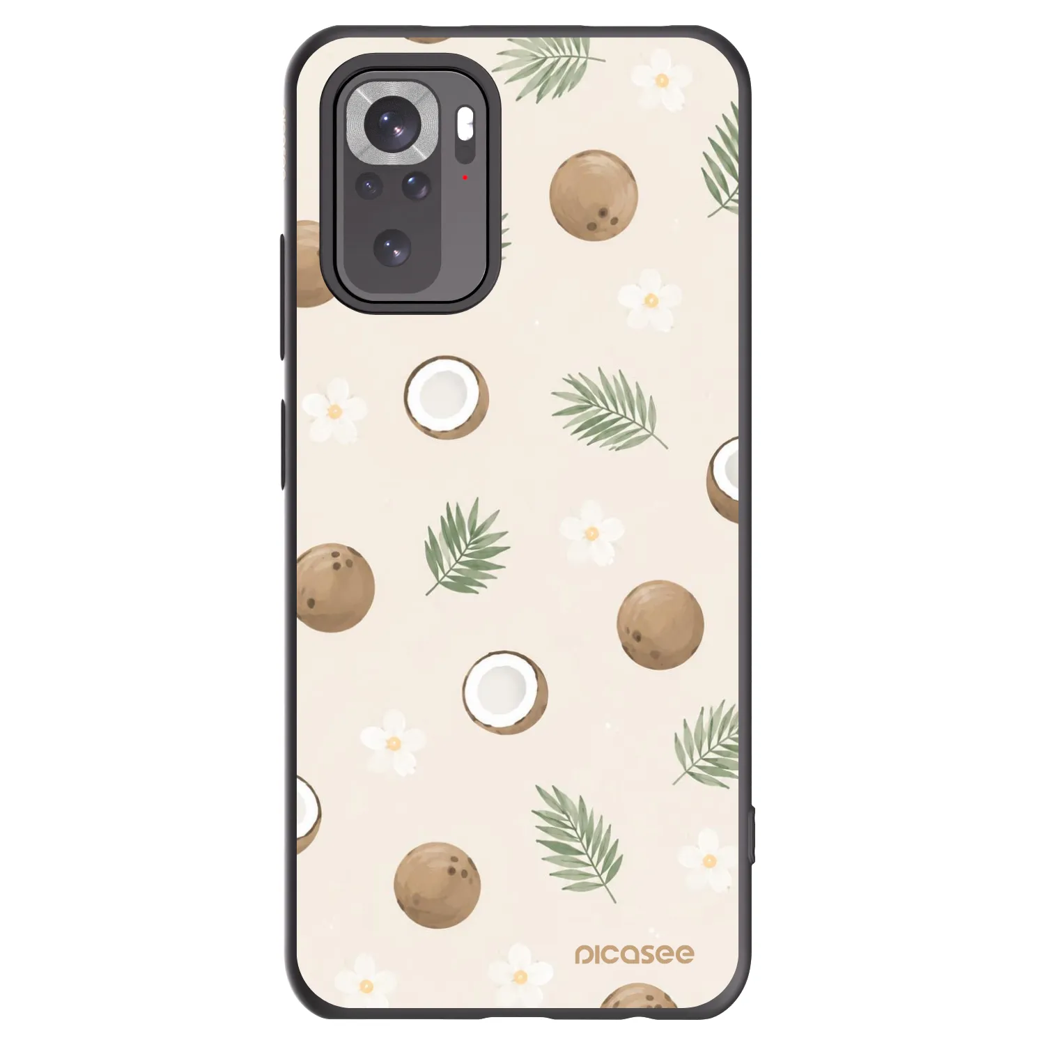 Picasee husă neagră din silicon pentru Xiaomi Redmi Note 10 - Coconut Breeze