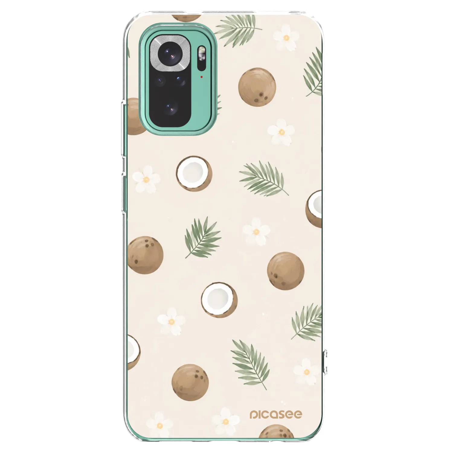 Picasee husă transparentă din silicon pentru Xiaomi Redmi Note 10 Pro - Coconut Breeze