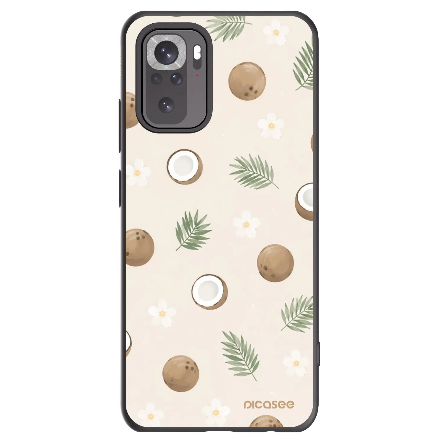 Picasee husă neagră din silicon pentru Xiaomi Redmi Note 10S - Coconut Breeze