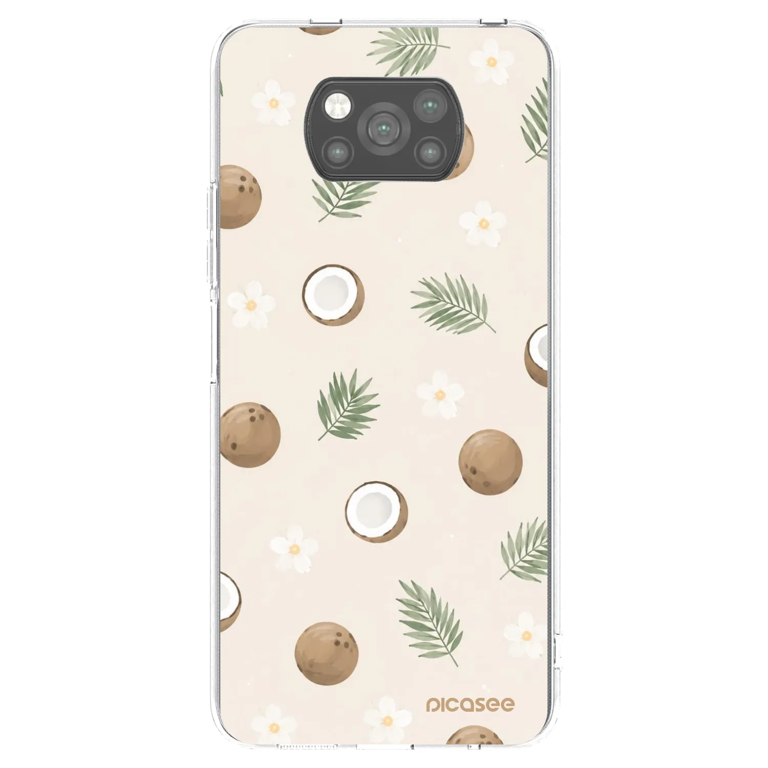 Picasee husă neagră din silicon pentru Xiaomi Poco X3 Pro - Coconut Breeze
