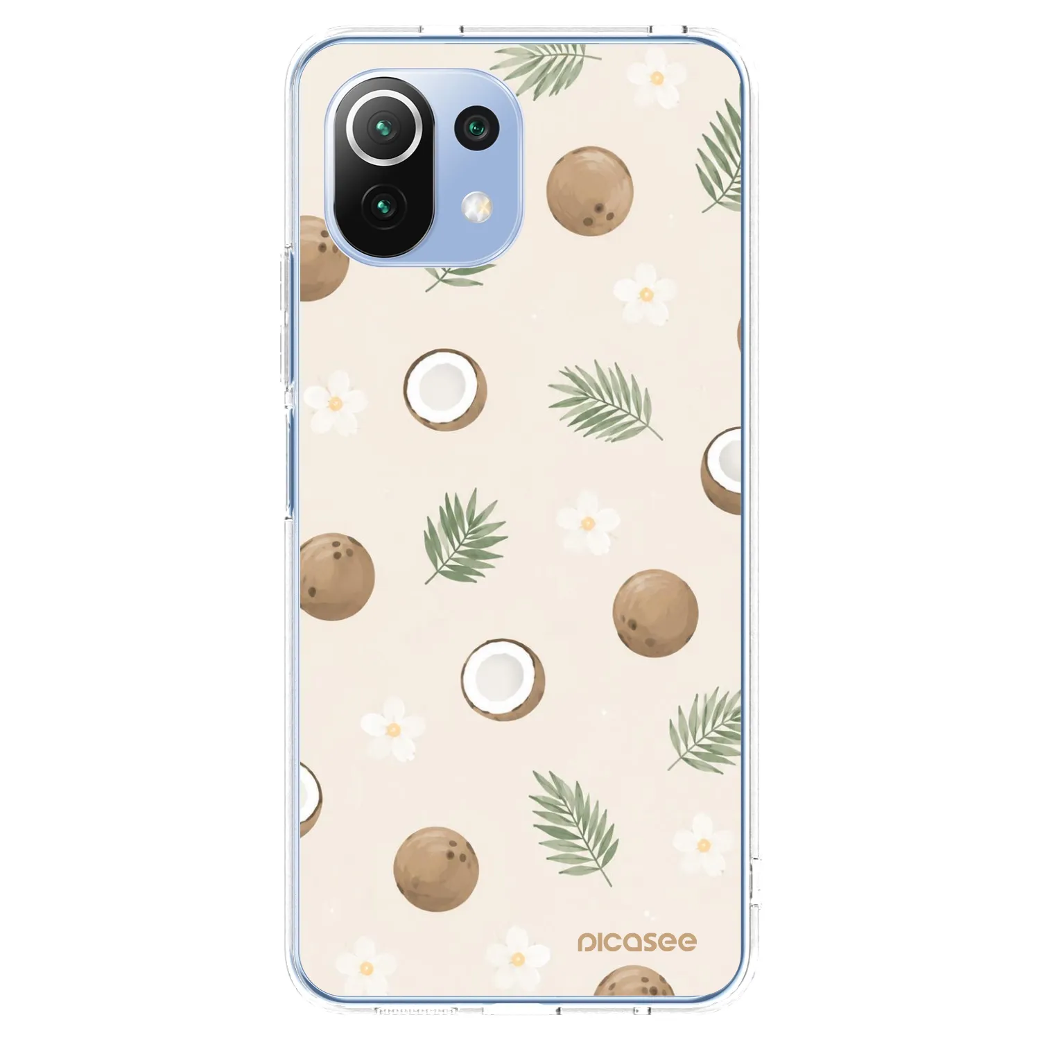 Picasee husă transparentă din silicon pentru Xiaomi Mi 11 Lite - Coconut Breeze