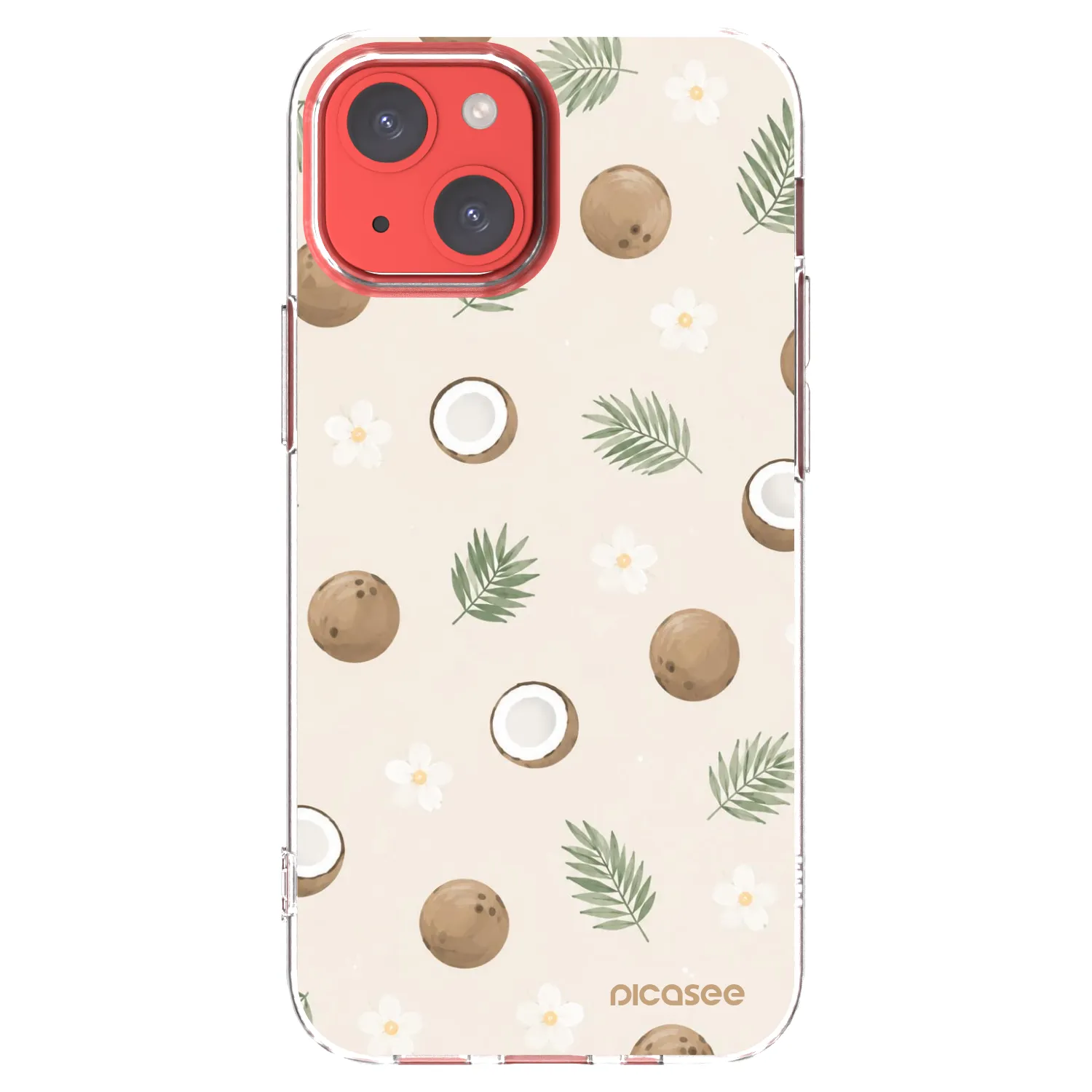 Picasee husă transparentă din silicon pentru Apple iPhone 13 mini - Coconut Breeze