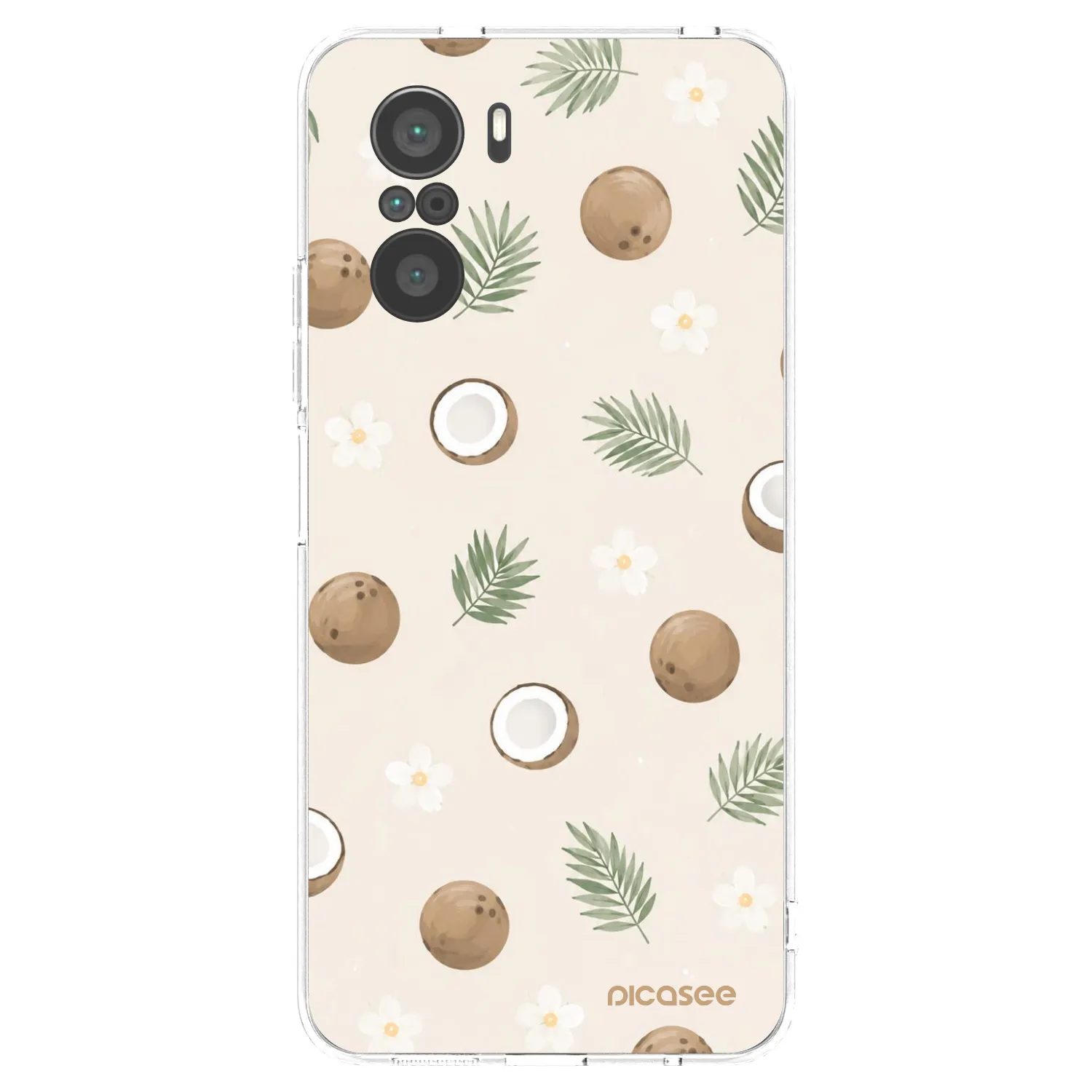 Picasee husă transparentă din silicon pentru Xiaomi Poco F3 - Coconut Breeze