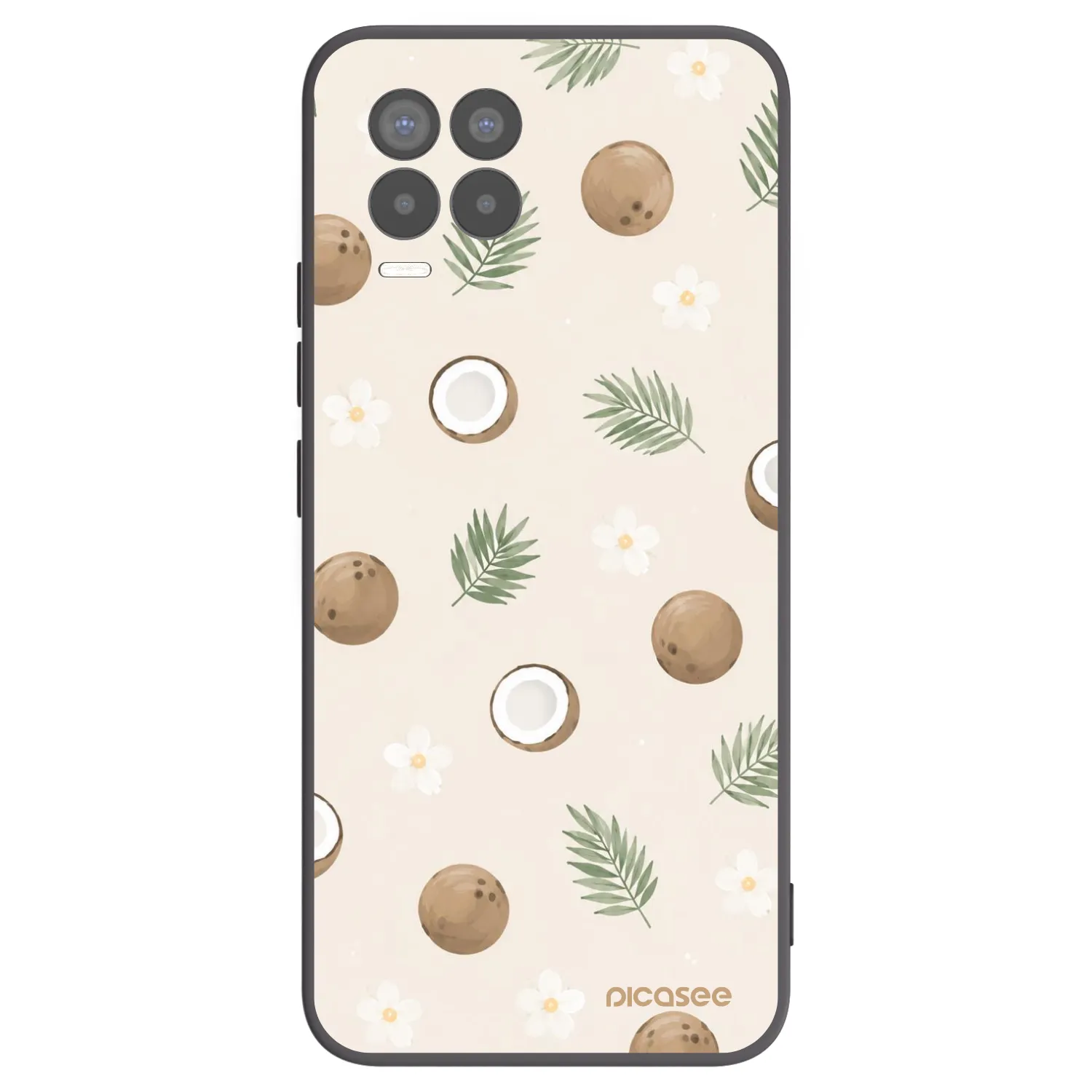 Picasee husă neagră din silicon pentru Realme 8 Pro - Coconut Breeze