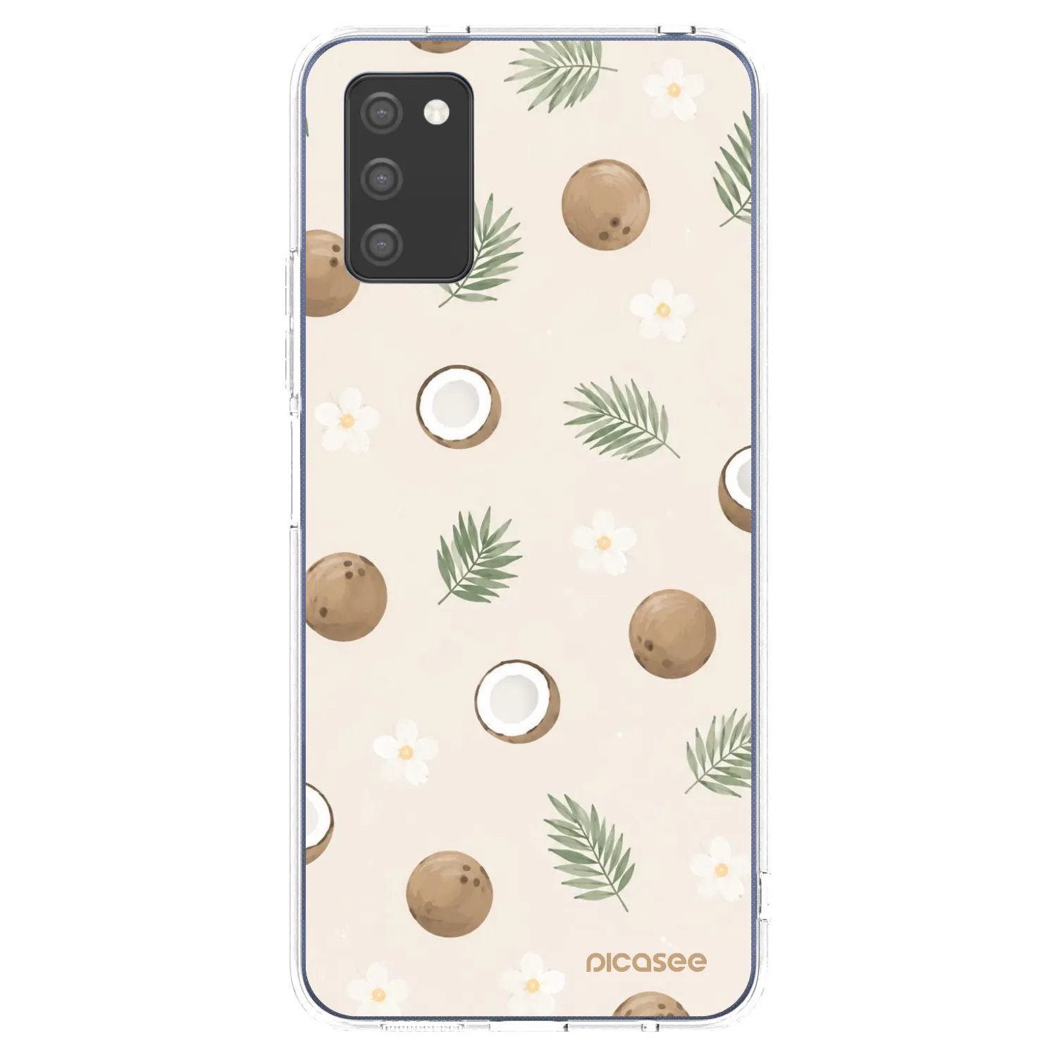 Picasee husă transparentă din silicon pentru Samsung Galaxy A02s A025G - Coconut Breeze