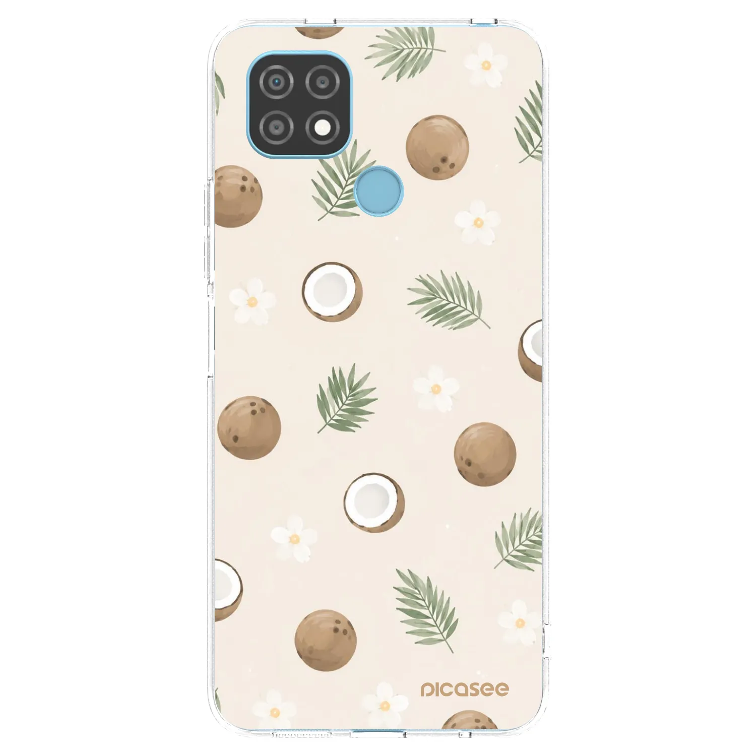 Picasee husă transparentă din silicon pentru Realme C21 - Coconut Breeze
