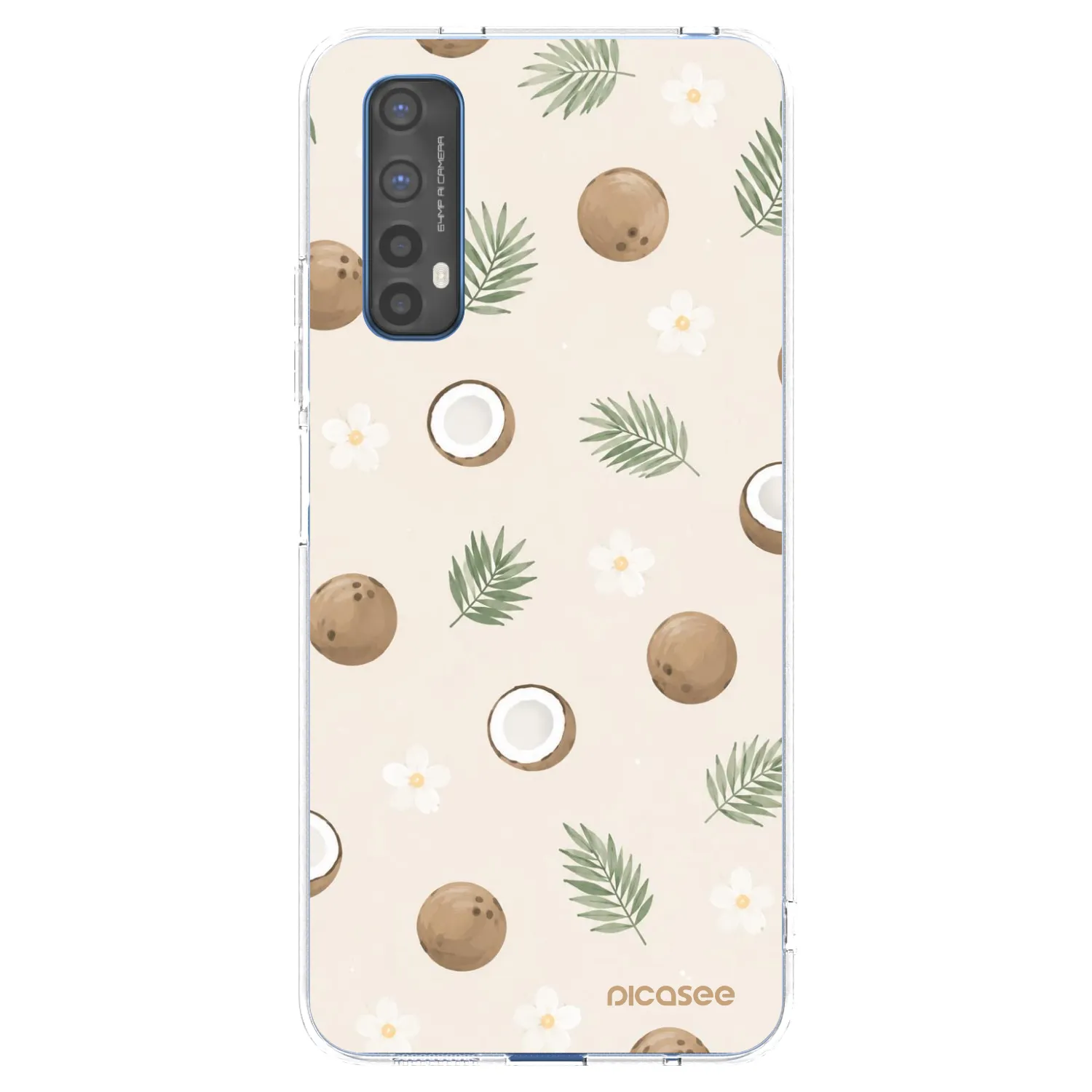 Picasee husă transparentă din silicon pentru Realme 7 - Coconut Breeze