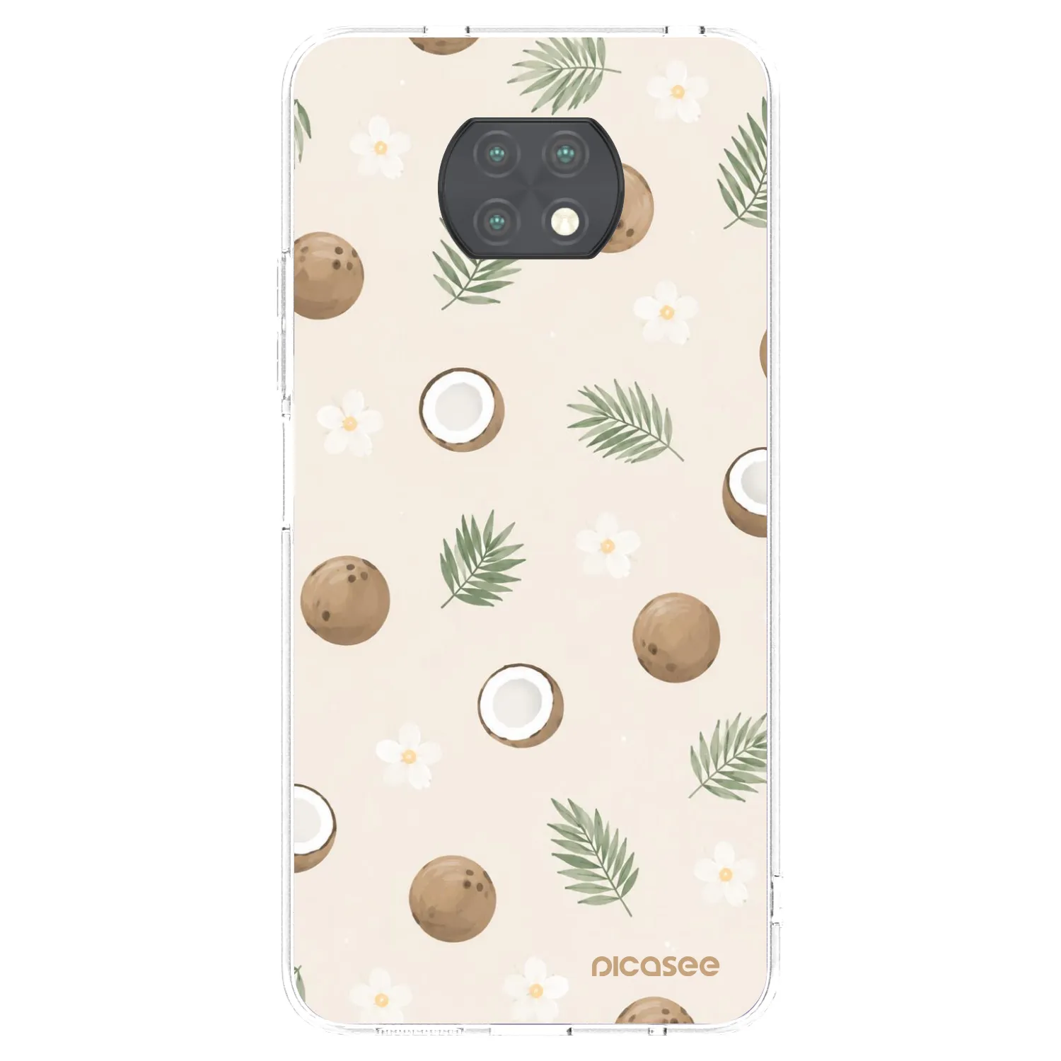 Picasee husă transparentă din silicon pentru Xiaomi Redmi Note 9T - Coconut Breeze