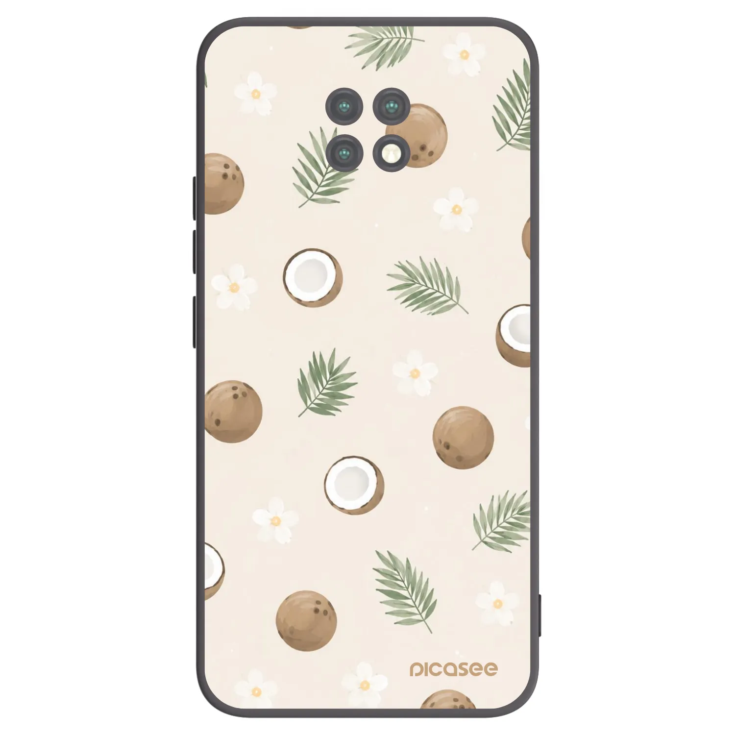 Picasee husă neagră din silicon pentru Xiaomi Redmi Note 9T - Coconut Breeze
