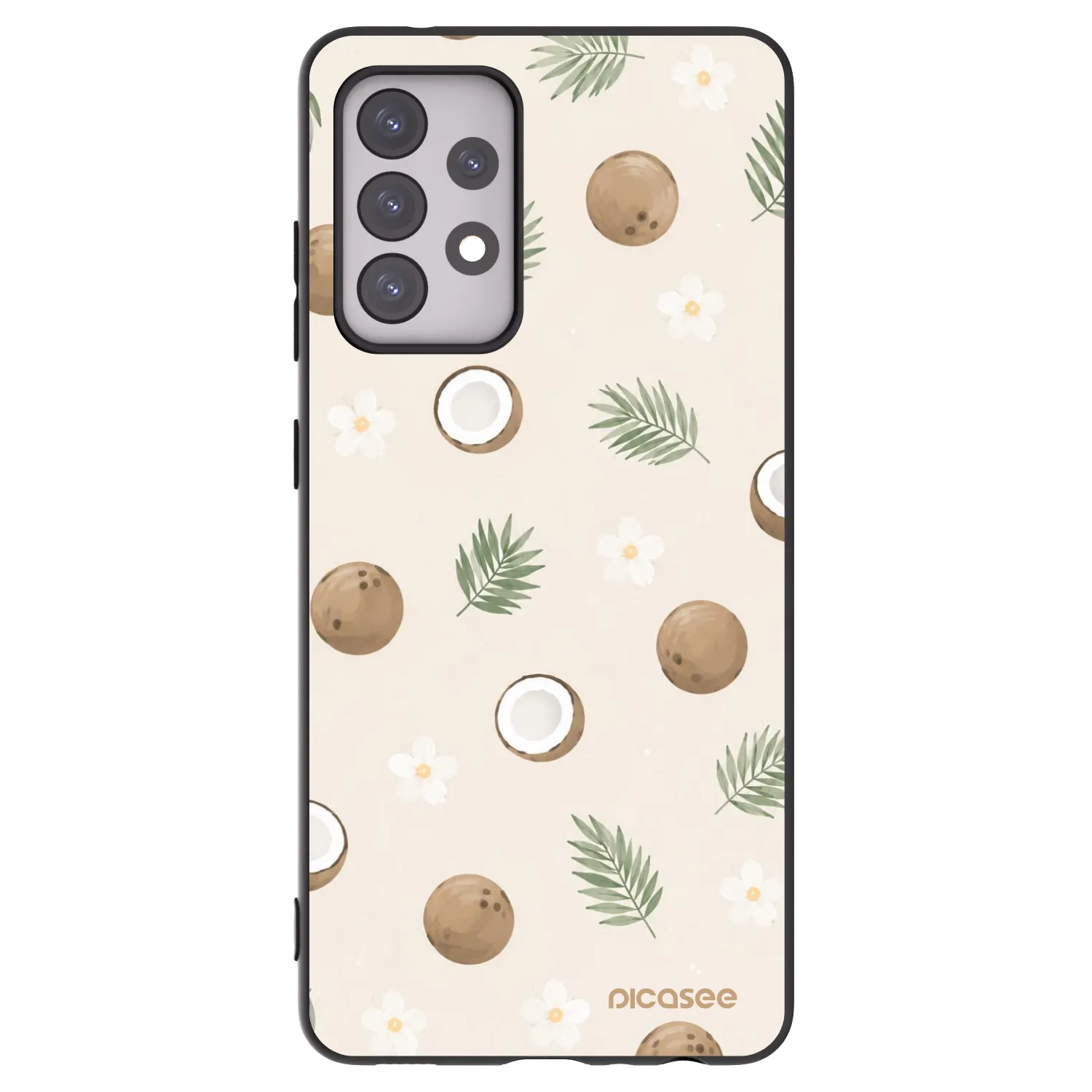 Picasee husă neagră din silicon pentru Samsung Galaxy A52s 5G A528B - Coconut Breeze