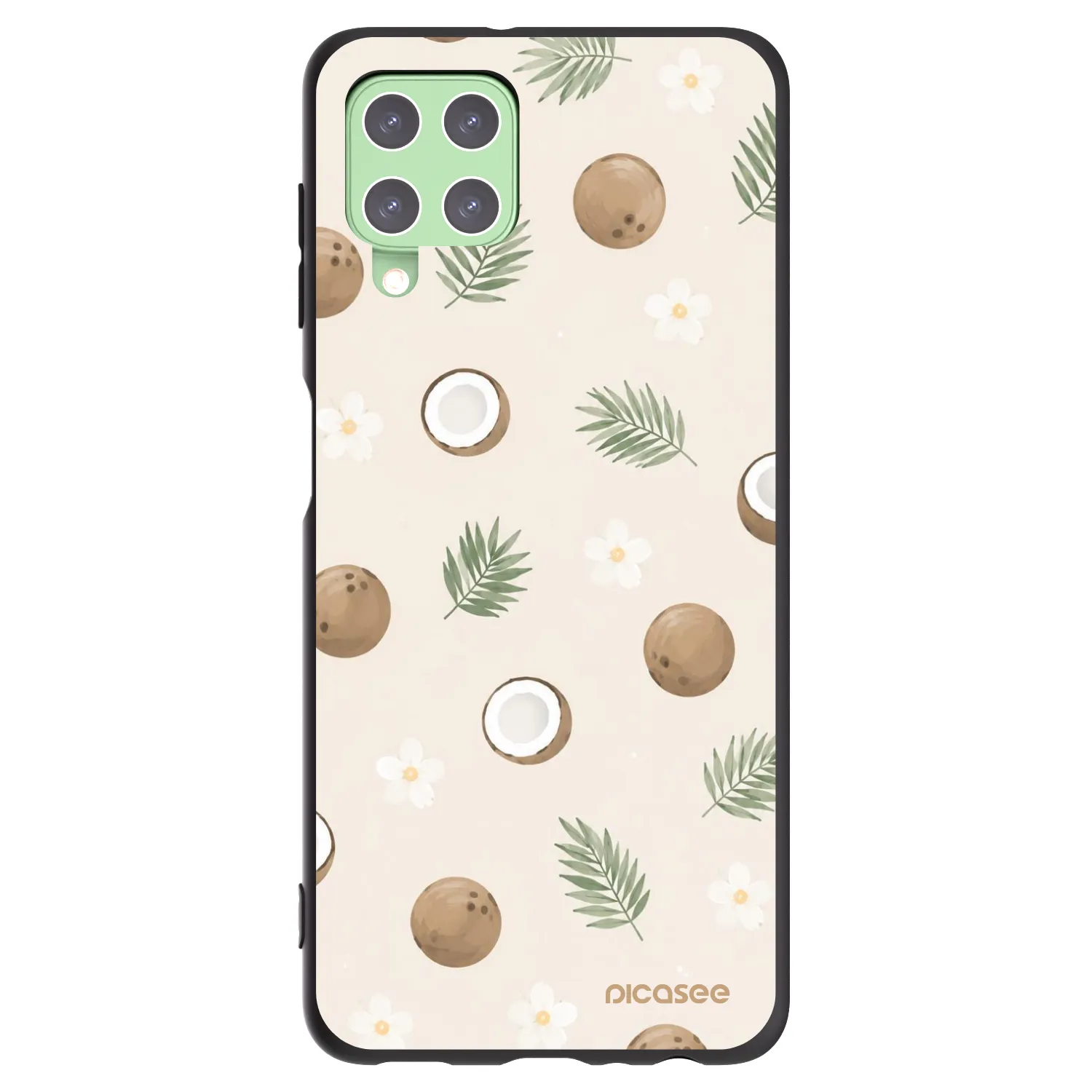 Picasee husă neagră din silicon pentru Samsung Galaxy A22 A225F 4G - Coconut Breeze