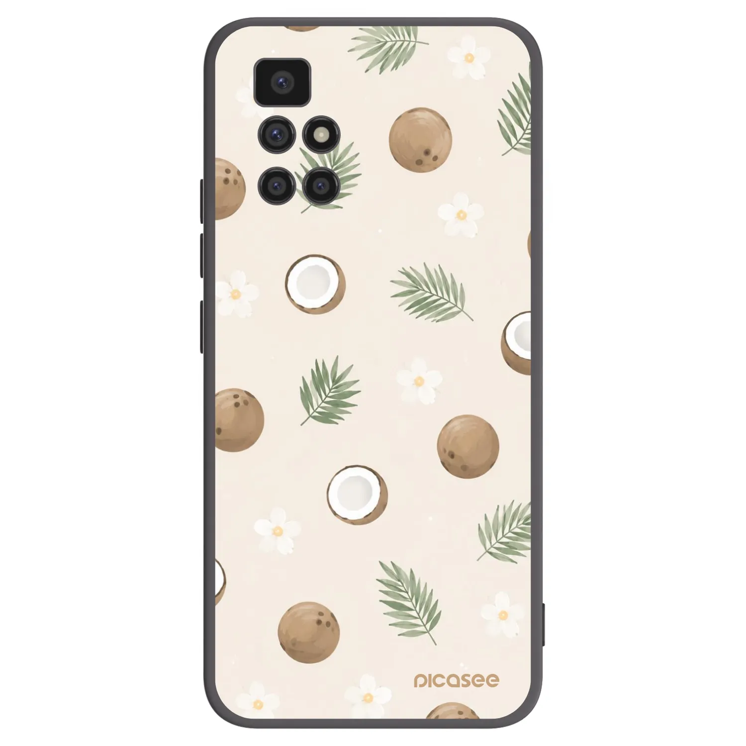 Picasee husă neagră din silicon pentru Xiaomi Redmi 10 - Coconut Breeze