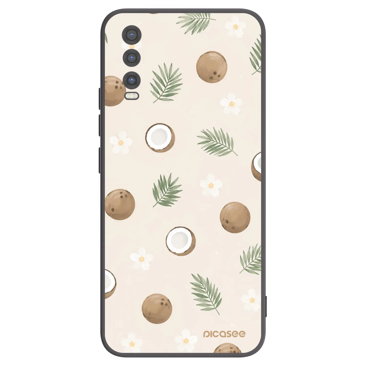 Picasee husă neagră din silicon pentru Vivo Y20s - Coconut Breeze