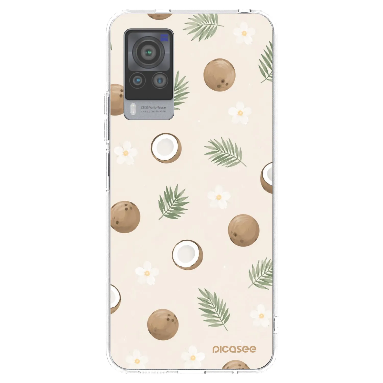 Picasee husă transparentă din silicon pentru Vivo X60 Pro 5G - Coconut Breeze