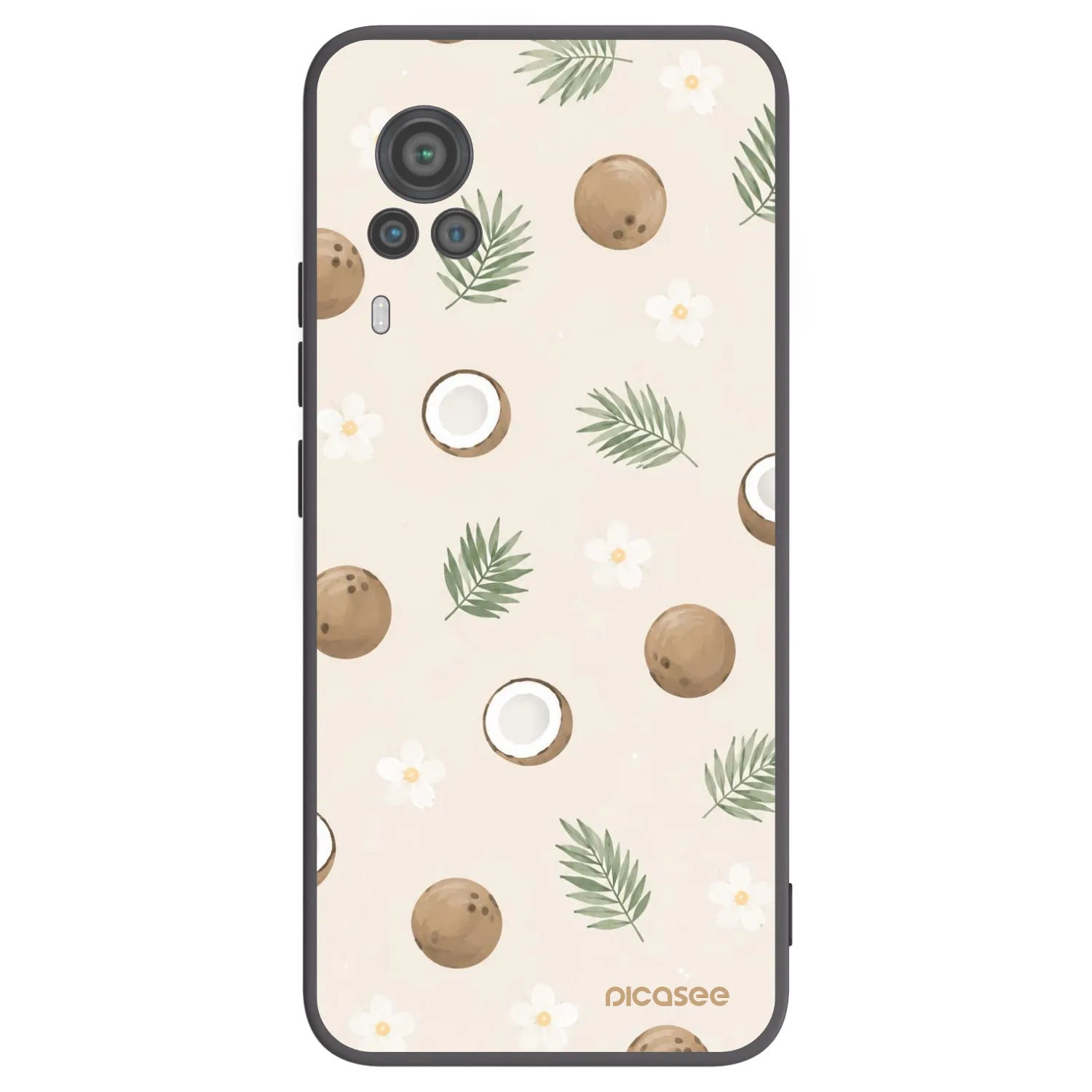 Picasee husă neagră din silicon pentru Vivo X60 Pro 5G - Coconut Breeze