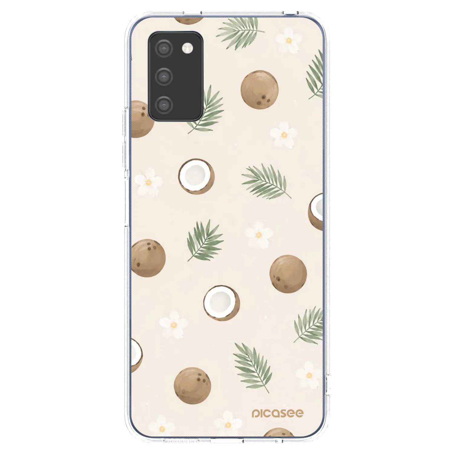 Picasee husă transparentă din silicon pentru Samsung Galaxy A03s A037G - Coconut Breeze