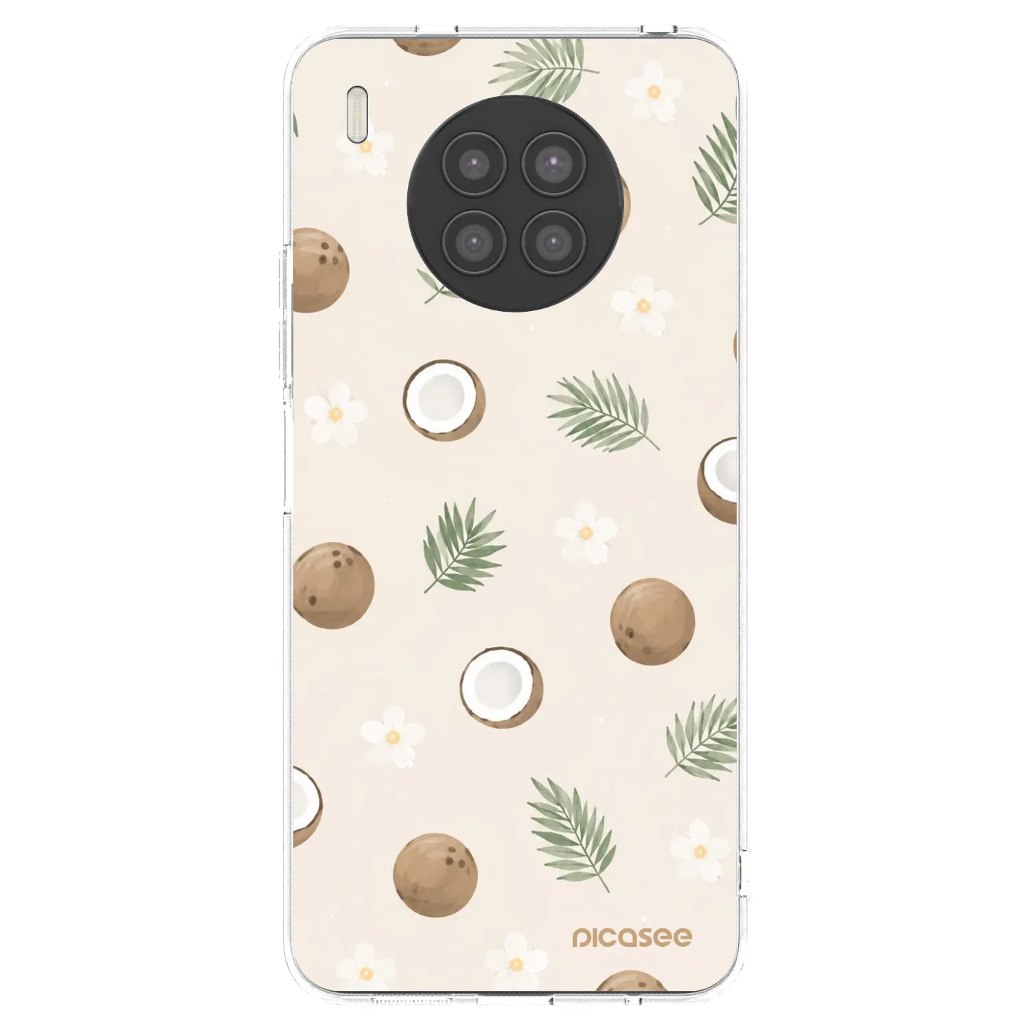 Picasee husă transparentă din silicon pentru Huawei Nova 8i - Coconut Breeze