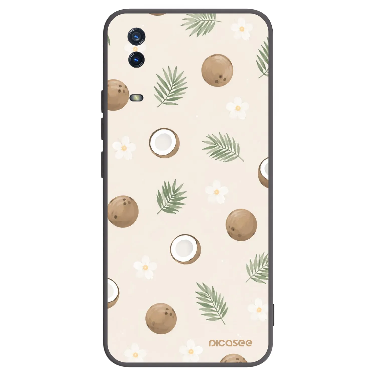 Picasee husă neagră din silicon pentru Vivo Y11s - Coconut Breeze