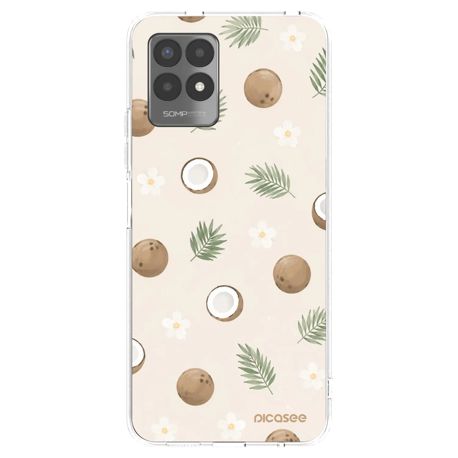 Picasee husă transparentă din silicon pentru Realme 8i - Coconut Breeze