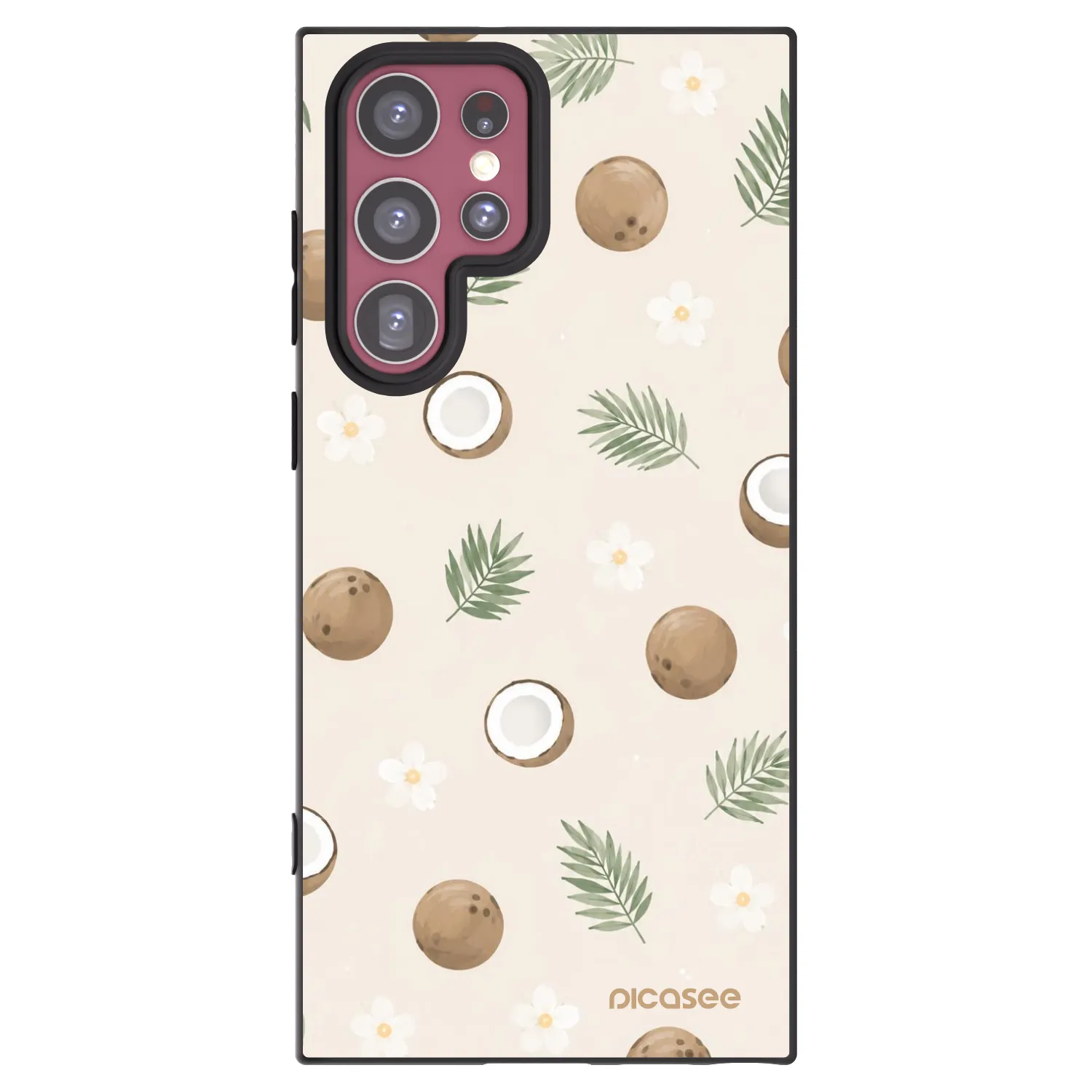 Picasee husă neagră din silicon pentru Samsung Galaxy S22 Ultra 5G - Coconut Breeze