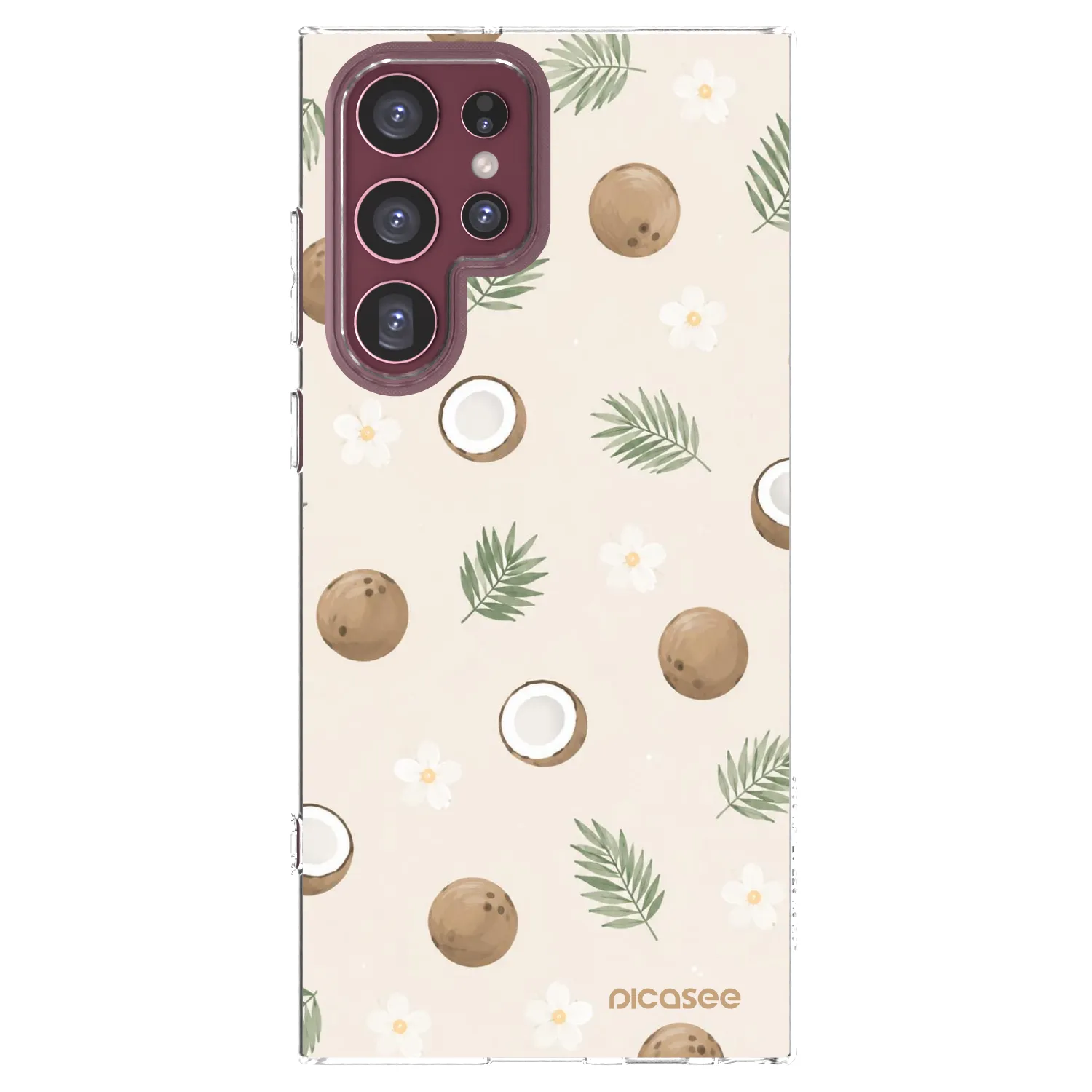 Picasee husă transparentă din silicon pentru Samsung Galaxy S22 Ultra 5G - Coconut Breeze